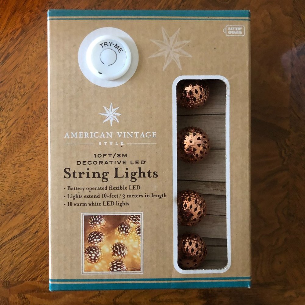 LED copper string lights